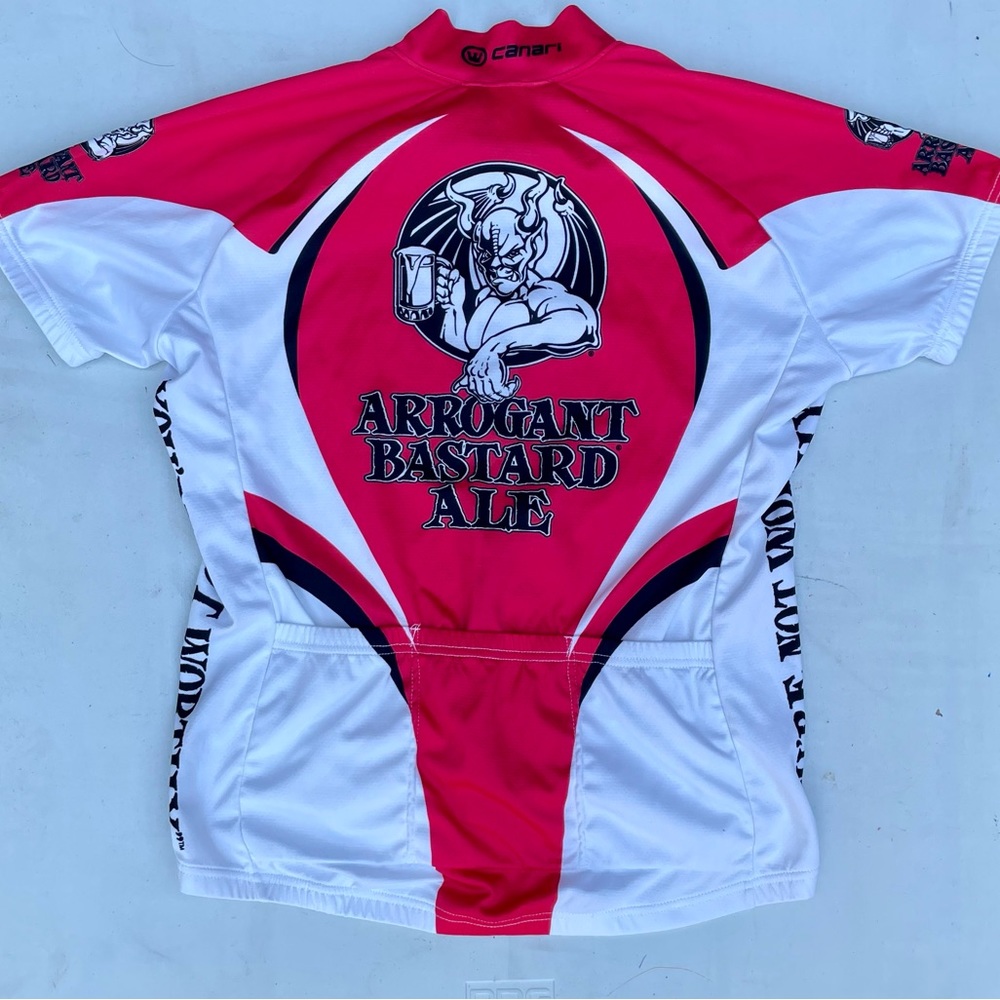 Canari cycling road bike jersey, arrogant bastard ale size large